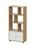 Стеллаж Милан Дуб Золотой/Белый Матовый Стеллаж Милан Дуб Золотой/Белый Матовый