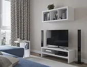 S00012 Фора 3 стеллаж 112х41х38, белый S00012 Фора 3 стеллаж 112х41х38, белый