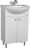 Тумба под умывальник Домино Уют 50 Волна без ящика Айсберг