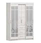 Шкаф-купе Комфорт-6М Крафт белый