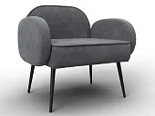 Кресло Лига-086 ( велюр BRUT 16 темно-серый ) Кресло Лига-086 ( велюр BRUT 16 темно-серый )