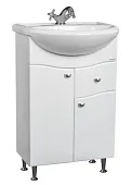 Тумба под умывальник "Уют 60 Волна" с верхним ящиком В1 Айсберг