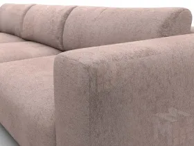 Диван угловой Лига-066 НПБ Лонг угол левый ( TOWER 05 бежевый )