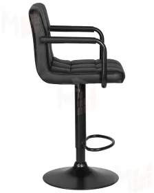 Стул барный DOBRIN KRUGER ARM BLACK (черный)
