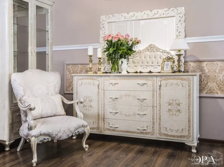 Комод Патрисия крем корень глянец Комод Патрисия крем корень глянец