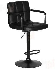 Стул барный DOBRIN KRUGER ARM BLACK (черный)