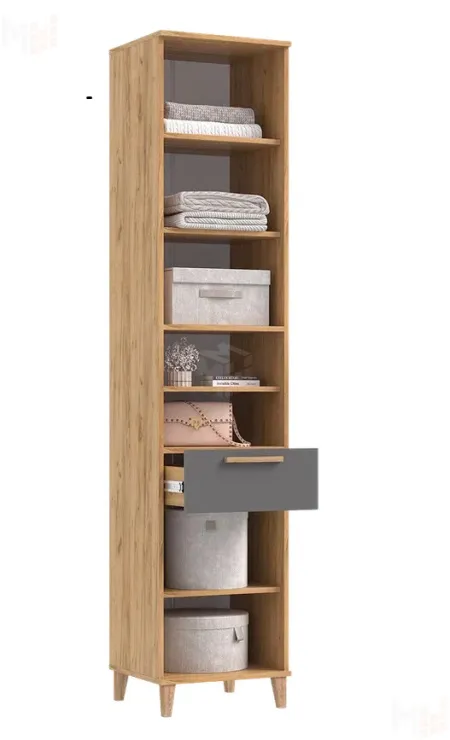 Пенал открытый Ирис Графит/Дуб Крафт