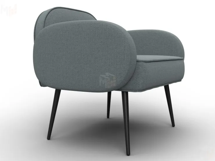 Кресло Лига-086 ( рогожка Амур 07 серый )