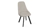 Стул Франк (паук) исп. 2 - ДП2-30 Черный матовый/Catania Ivory (бежевый)