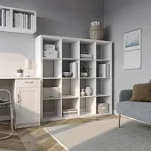 S00678 Фора 16 стеллаж 146x146х38, белый S00678 Фора 16 стеллаж 146x146х38, белый