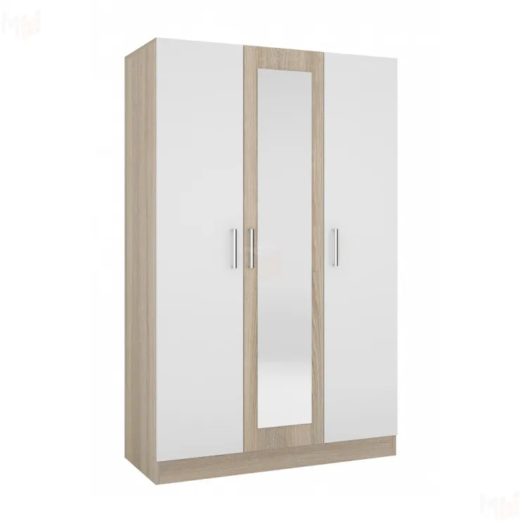Шкаф Леси 3-х створчатый (дуб сонома/белый)