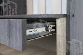 Прихожая Гретта 2 Ясень Черный/Дуб Сонома