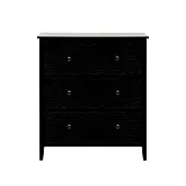 Комод Leset Токе 3 ящ. (Чёрный)