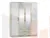 Шкаф Мартина 4-х створчатый (сонома/белый глянец)