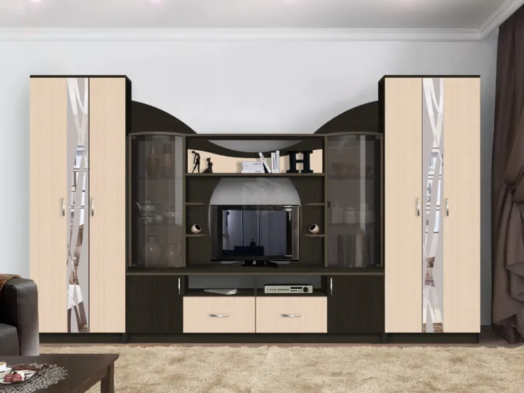 Гостиная Аллегро 5 Венге/Дуб Белфорд