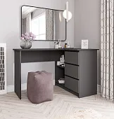 Стол письменный угловой Мори МС-16 графит Стол письменный угловой Мори МС-16 графит