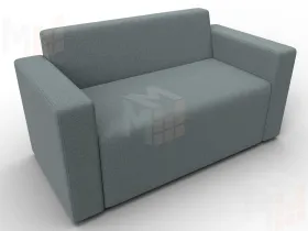 Диван прямой Лига-093 ( Амур 07 серый )