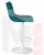 Стул барный DOBRIN TAILOR WHITE (морской волны велюр (MJ9-99))