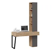 Стол письменный со шкафом комбинированным Порто - СМ-393.15.012 Графит Стол письменный со шкафом комбинированным Порто - СМ-393.15.012 Графит