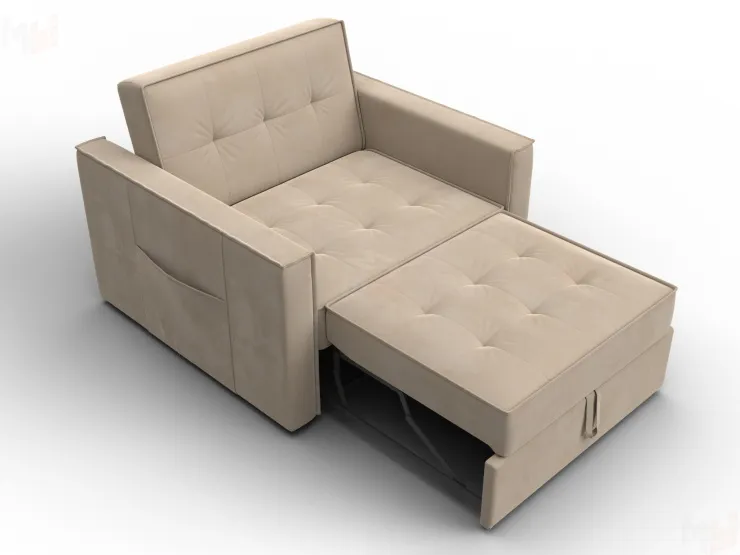 Кресло-кровать Лига-104 (80) ( SEVEN 729 бежевый )