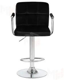 Стул барный DOBRIN KRUGER ARM (черный велюр (MJ9-101))