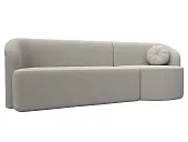 Диван прямой Лига-027 угол правый ( Амур бежевый )