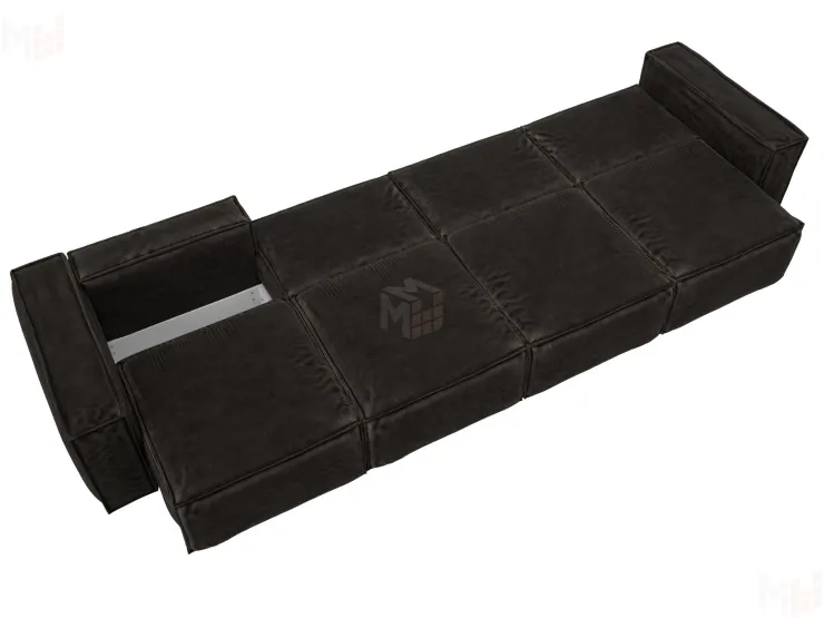 Диван прямой Лига-081 НПБ МегаЛонг ( BRUT 17 коричневый )