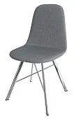 Стул Кассиопея (рогожка серая, ноги хром) Стул Кассиопея (рогожка серая, ноги хром)