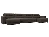 Диван П-образный с декором Лига-049 НПБ Лонг