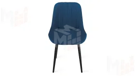 Стул Марвел  К1С Исп. 2 Черный муар Велюр Confetti Blue