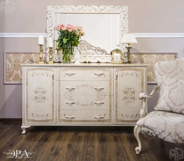 Комод Патрисия крем корень глянец Комод Патрисия крем корень глянец