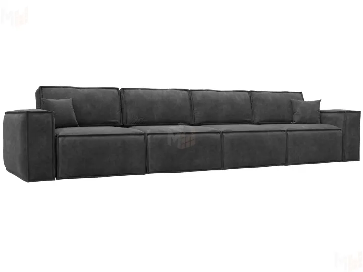 Диван прямой Лига-081 НПБ МегаЛонг ( BRUT 16 темно-серый )