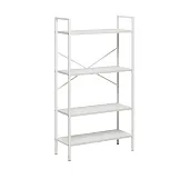 Стеллаж Leset Стилвуд 24 широкий, 4 полки (Белый/Белый)