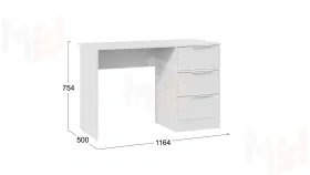 Стол письменный Марли Тип 1 - 403.003.000 Белый