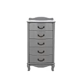 Комод Leset "Джульетта" узкий (5 ящ.) (Серый ясень) Комод Leset "Джульетта" узкий (5 ящ.) (Серый ясень)
