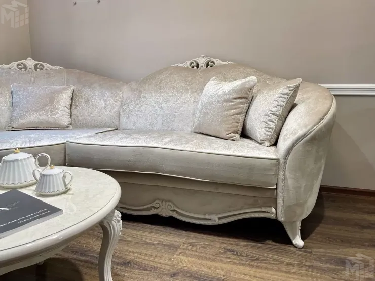 Диван Мокко угловой 3-у-2 бежевый