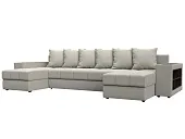 Диван П-образный Дубай полки справа