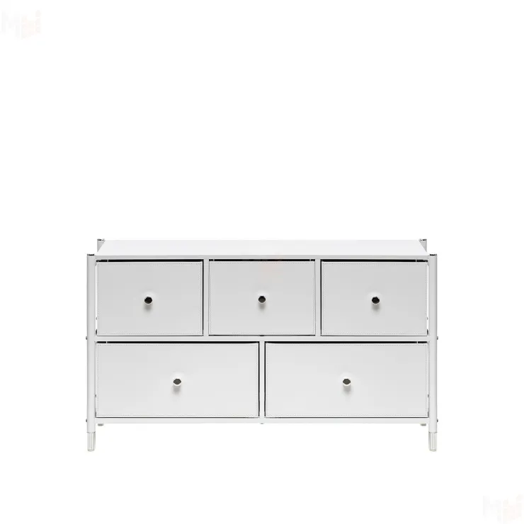 Комод Leset Хайди широкий 5 ящиков (Белый/Белый/Белый)