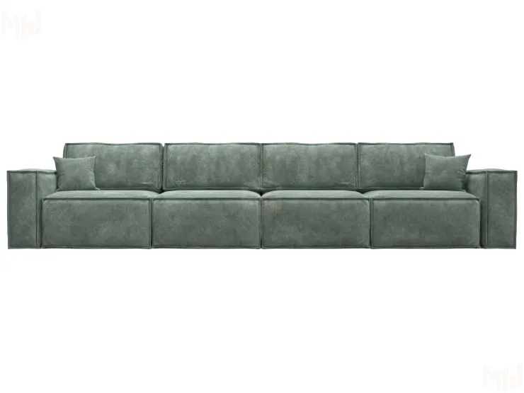 Диван прямой Лига-081 НПБ МегаЛонг ( BRUT 08 зеленый )