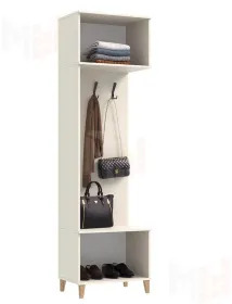 Прихожая Ирис Шкаф с вешалками Кашемир