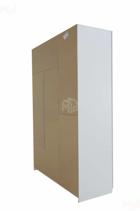 Шкаф 3-х створчатый Урбан-2 Лайт Грей Софт/Белый Шелк