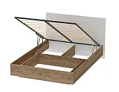 Кровать 1600 Квадро 031 М1 с подъёмным механизмом Миндаль Кровать 1600 Квадро 031 М1 с подъёмным механизмом Миндаль