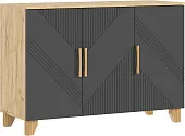 Ирис Комод (1200) (Браш Графит, Дуб Крафт)