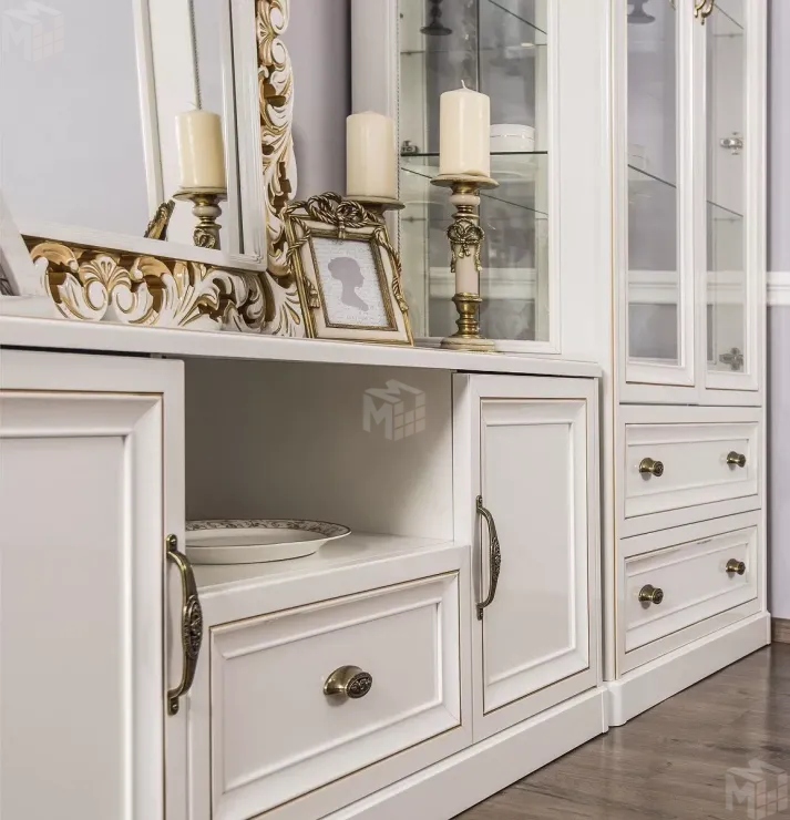 Тумба ТВ Натали белый глянец