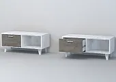 Тумба Т-4 Эго на ножках Бетон Светлый/Камень Темный Тумба Т-4 Эго на ножках Бетон Светлый/Камень Темный