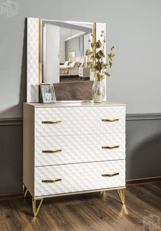 Спальня Lara 5-ств белый глянец