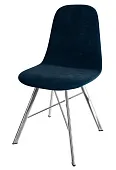 Стул Кассиопея (велюр синий, ноги хром) Стул Кассиопея (велюр синий, ноги хром)