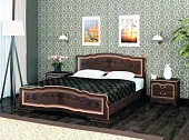Кровать Карина-6 (160*200) с основанием, орех темный Кровать Карина-6 (160*200) с основанием, орех темный