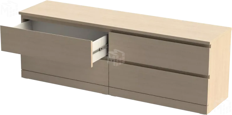 Комод Варма 4Д  дуб беленый Комод Варма 4Д  дуб беленый