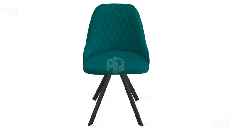 Стул Гранд К2 Черный муар, Велюр Confetti Izumrud